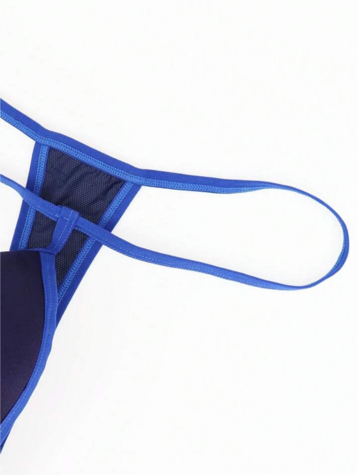 Urbold mens mesh bulge enhancing padded thong underwear